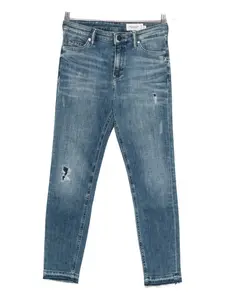 Джинсы с бахромой и потертостями Marc O'Polo, синий