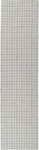 SAFAVIEH, 61 x 183 см, Ковер-дорожка South Hampton Collection Silver SHA241C ручной работы плоского плетения в клетку