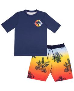 Комплект из двух частей: рашгард и плавки для мальчиков Tommy Bahama, No Color