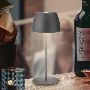 Светодиодная настольная лампа на батарейках BRILO Serina Mini Typ A, серый