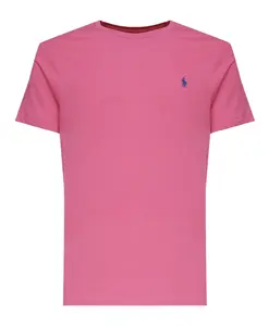Розовая футболка с логотипом Polo Ralph Lauren, розовый