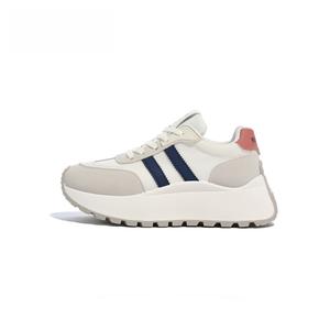 Амортизация, противоскользящие, дышащие, легкие, увеличивающие рост низкие кеды женские Humanism 1986, серебристо-желтый (микрофибра)