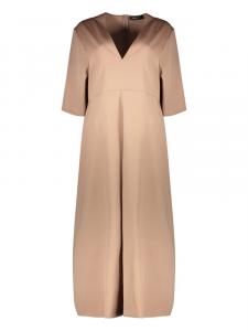 Атласное платье миди Fabiana Filippi, коричневый