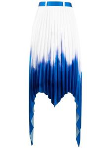 AZ FACTORY плиссированная юбка асимметричного кроя, белый