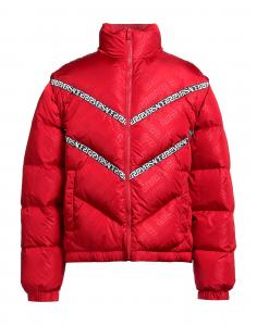 Пуховик Versace, красный