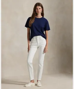 Джинсы средней посадки, очень узкие