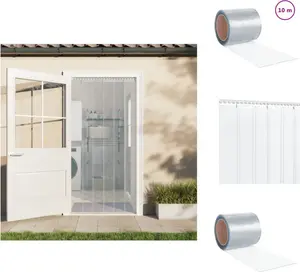 Прозрачная дверная штора 200x1,6 мм, 10 м, ПВХ - Шторы и занавески vidaXL
