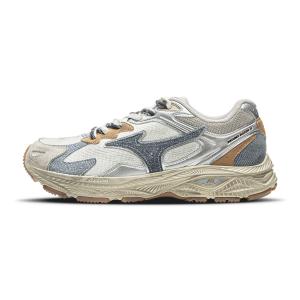 Mizuno Кроссовки Racer S Cushioning Rebound с низким верхом, устойчивые к истиранию, унисекс, серебристо-коричневые