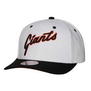Мужская кепка Mitchell & Ness White San Francisco Giants Cooperstown Collection Pro Crown Snapback