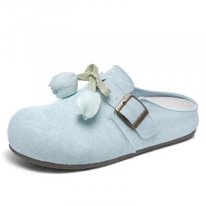 JINDUN Женские сандалии с закрытым носком, устойчивые к истиранию и запаху, антибактериальные, синие