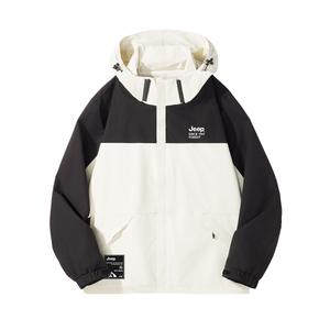 Ветровка Тренч Пальто Unisex Jeep, Экрю (Двухслойная)