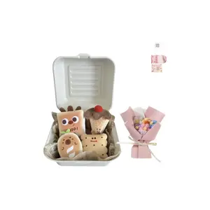 Вкусный и аппетитный обеденный десерт ланч-бокс забавные милые куклы плюшевый кулон высота 7см YUOU