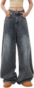 Джинсы для женщин Baggy Y2K High Waist Wide Leg