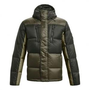 Куртка coldgear infrared down blocked jacket 'black olive' Under Armour, зеленый