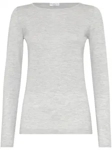 Джемпер тонкой вязки Brunello Cucinelli, серый