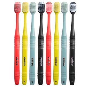 Зубные щетки с 48 щетинками и бархатной защитой десен, широкая головка, для чувствительных зубов и кровоточивости, 4 шт EBISU