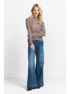 Rich & Royal Футболка с длинными рукавами бежево-коричневого цвета