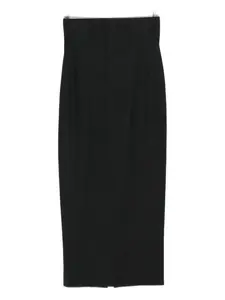 Шерстяная юбка Alberta Ferretti, серый