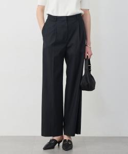 Широкие прямые брюки из эластичного сухого льна