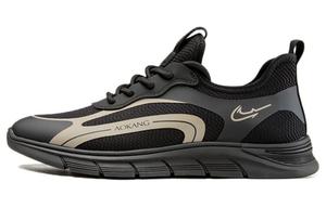 Мужские кроссовки Lifestyle с низким верхом черного/бежевого цвета Aokang