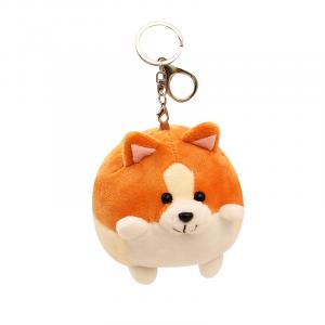 Милый плюшевый корги щенок кукла плюшевый брелок 10см высота OU DI PIG, коричневый