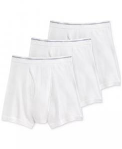 Мужские классические хлопковые трусы-боксеры, комплект из 3 пар Jockey, белый