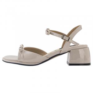 Wonderful couple Женские сандалии на одной застежке экрю, цвет Ecru