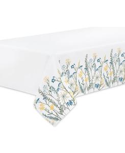 Прямоугольная скатерть Lenox с цветочным бордюром, 60 x 120 дюймов Macy's, сине-белый