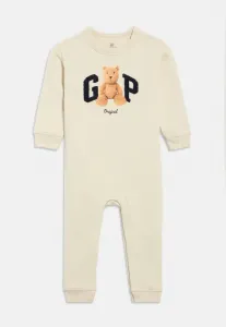 Детский комбинезон-комбинезон в винтажном стиле с логотипом медведя брэннана. Gap, Beige