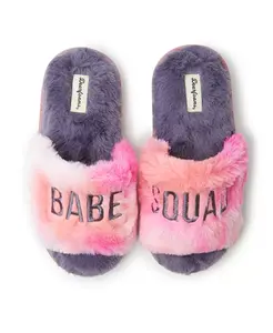 Детские тапочки Lana Fuzzy Slide - Babe Squad Dearfoams, белый