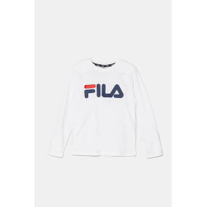 Толстовка Fila с длинными рукавами из хлопка для мальчиков и девочек BREY, белый