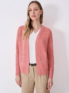 Кардиган с открытым воротом и деталью тали Crew Clothing, Pink