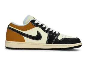 Jordan Air 1 Vintage баскетбольные кроссовки мужские Low top Orange