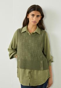 Блуза Next REGULAR FIT LAYER WITH DETAIL SET, Khaki Green/Green