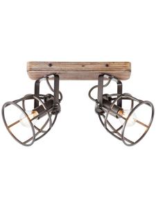 Brilliant Прожекторная балка, двухламповая матричная система освещения 18x29x16 см, черная сталь