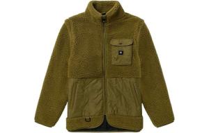 Бархатная куртка мужская оливково-коричневая/черная Vans, черный