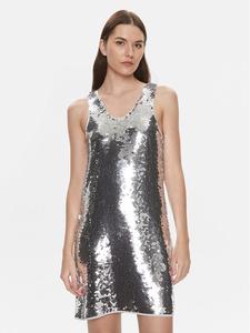 Коктейльное платье regular fit Lykke F23400086 Samsøe Samsøe, серебряный