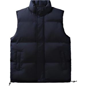 Жилет Unisex Stand Collar Moderate Others VanCamel, темно-синий