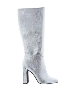 Женские серебристые сапоги из алюминиевого сплава Steve Madden, серый