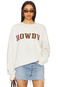 Толстовка с рисунком "Привет" из стразов The Laundry Room, bone