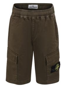 Stone Island Junior шорты из органического хлопка, зеленый