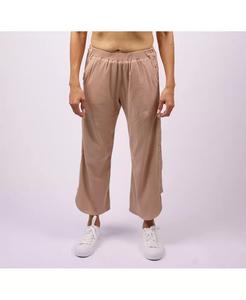 Женские адаптивные брюки с открытыми боковыми швами и боковыми шлевками SPARKIES, коричневый/бежевый