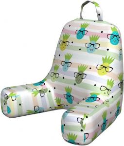 Чехол для подушки для чтения Ambesonne Hipster, узор «Ананас в очках», принт «Фрукты для ботаников», «Здоровый образ жизни», пастельные тона, мягкий чехол для кровати без наполнителя, маленький размер, многоцветный., Multicolour