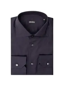 Рубашка на пуговицах Zegna, синий