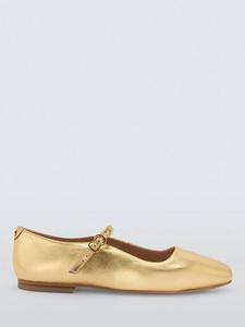 Кожаные туфли-лодочки harrietta mary jane широкой посадки John Lewis, золотой