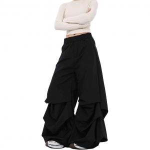 NEVER RULE Повседневные брюки унисекс черные умеренные карго