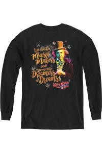 Футболка с длинным рукавом для детей с принтом "Чарли и шоколадная фабрика" Music Makers Gildan