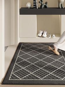 Dajiang Ковер 81х122 см для входа, уличный, с алмазным узором, темно-серый, утолщенный, износостойкий, для удаления песка и пыли