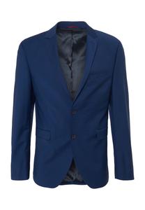 Куртка D Wo темно-синяя, воротник с лацканами, планка на пуговицах, мужская DUNMORE, цвет 660 Royal