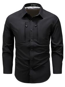 Youthup Рубашка на пуговицах Comfort Fit в черном цвете